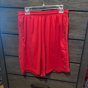 Reebok Red Athletic Shorts